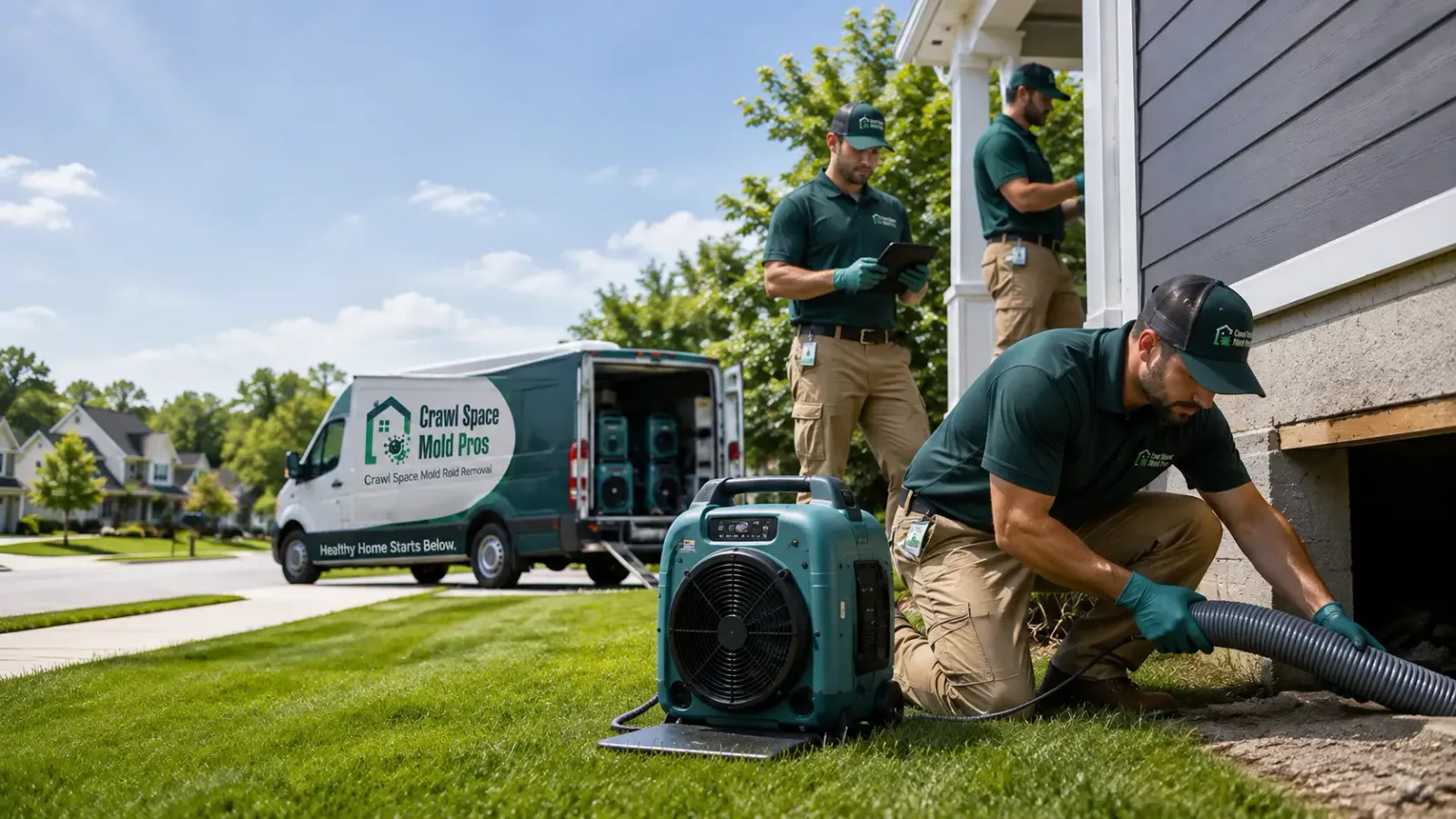 Crawl Space Mold Removal in Hiland, WY
